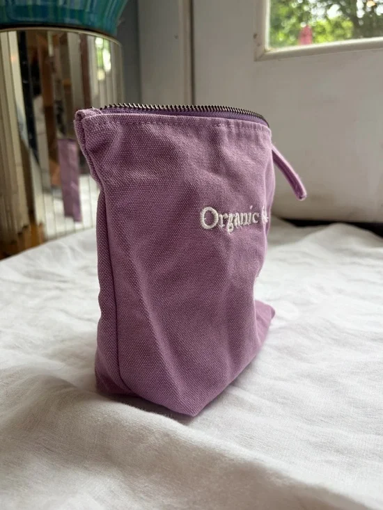 Pact Lavender Canvas Zip Pouch with Embroidered Logo - Picture 6 of 8